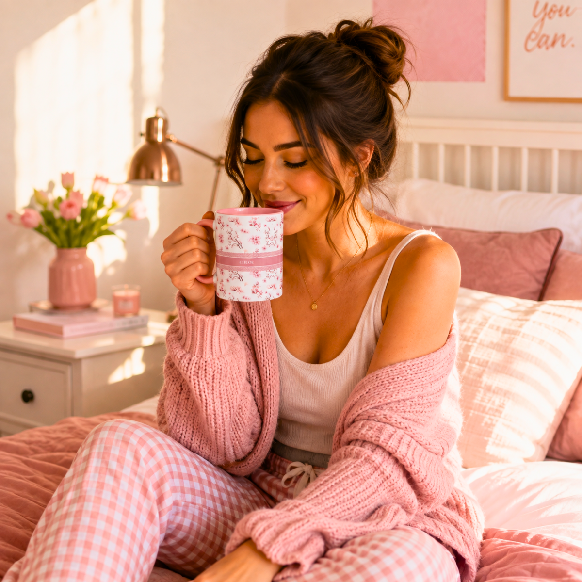 personalized name mug – custom coffee cup, elegant vintage inspired gift for her, bridal party favor, teen girl pink floral accent mug cafe reusable drinkware personalized name mug – custom coffee cup, elegant vintage inspired gift for her, bridal party favor, teen girl pink floral accent mug cafe reusable drinkware