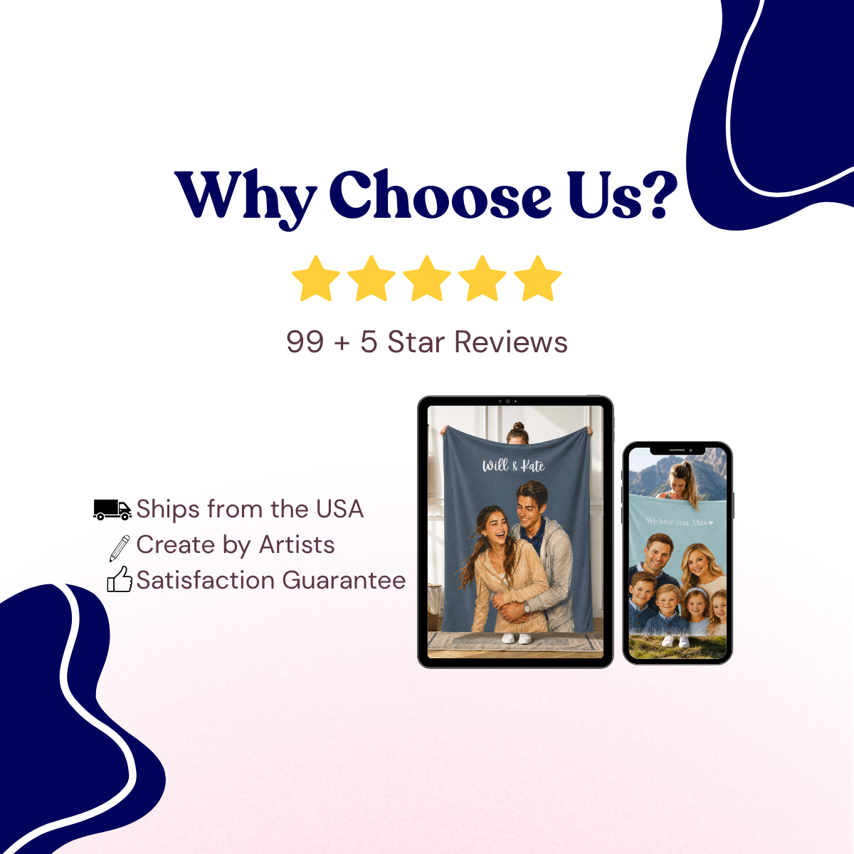 custom photo color blanket using photo + name custom photo color blanket using photo + name