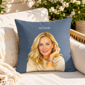 custom photo pillow your photo + name