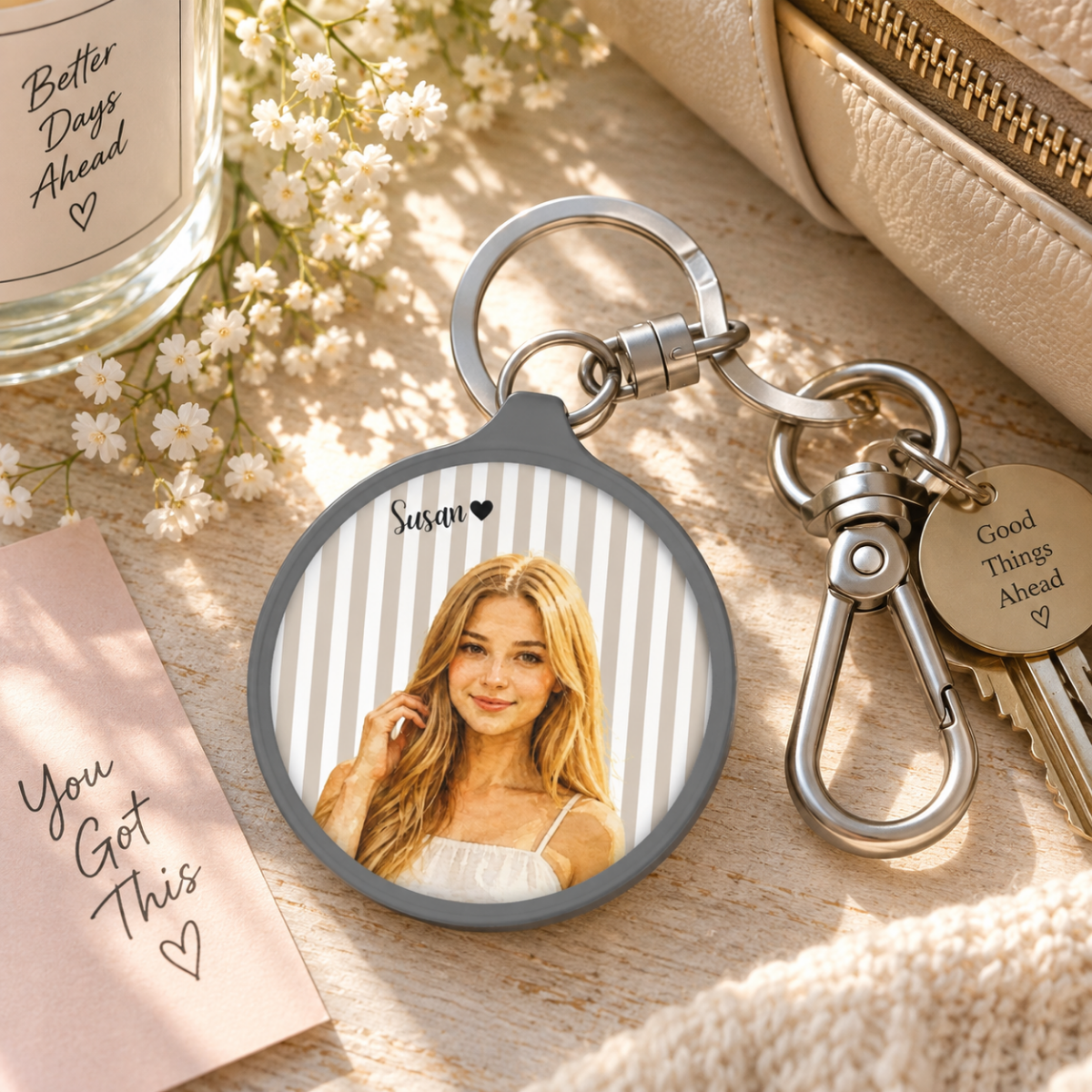 custom photo keychain using your photo, name custom photo keychain using your photo, name