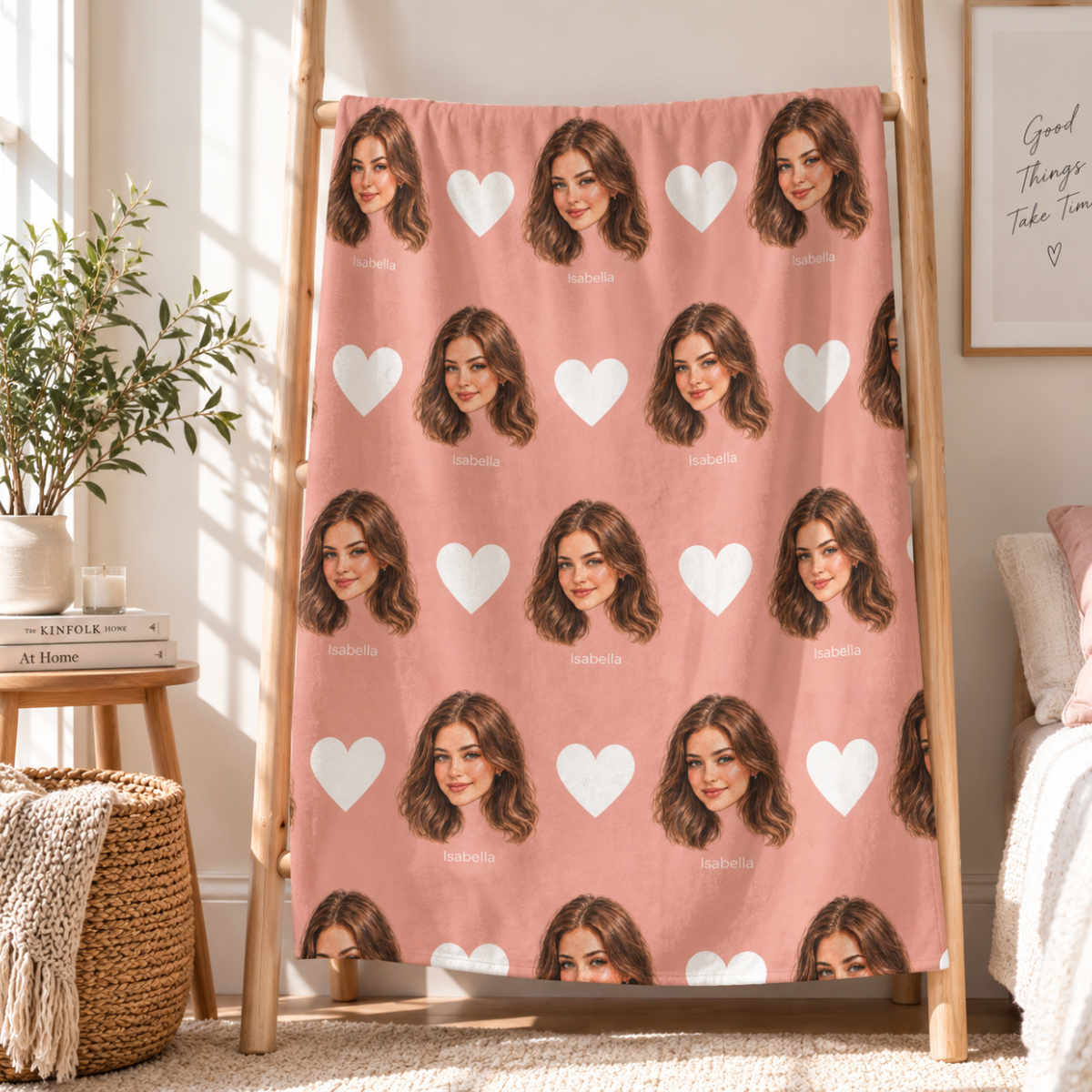 custom patterned photo color blanket using your photo + name custom patterned photo color blanket using your photo + name