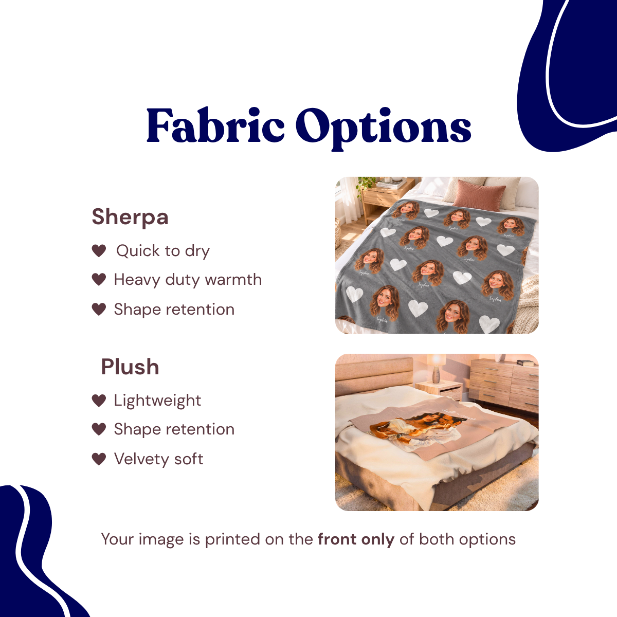 custom patterned photo color blanket using your photo + name custom patterned photo color blanket using your photo + name