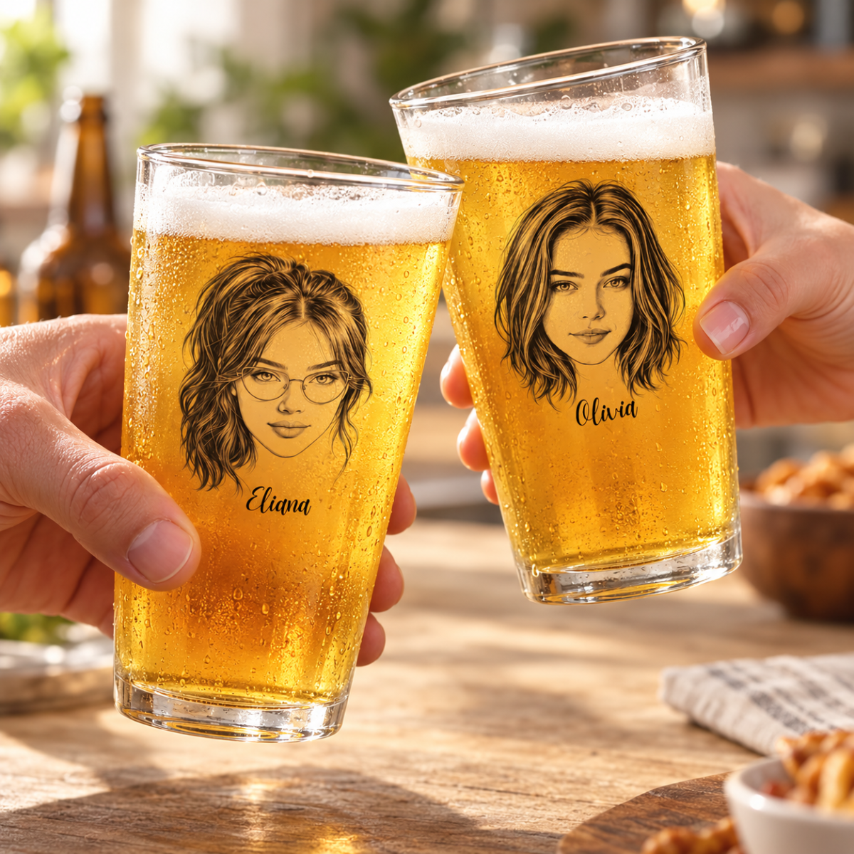 custom photo beer glasses using your photo + name custom photo beer glasses using your photo + name