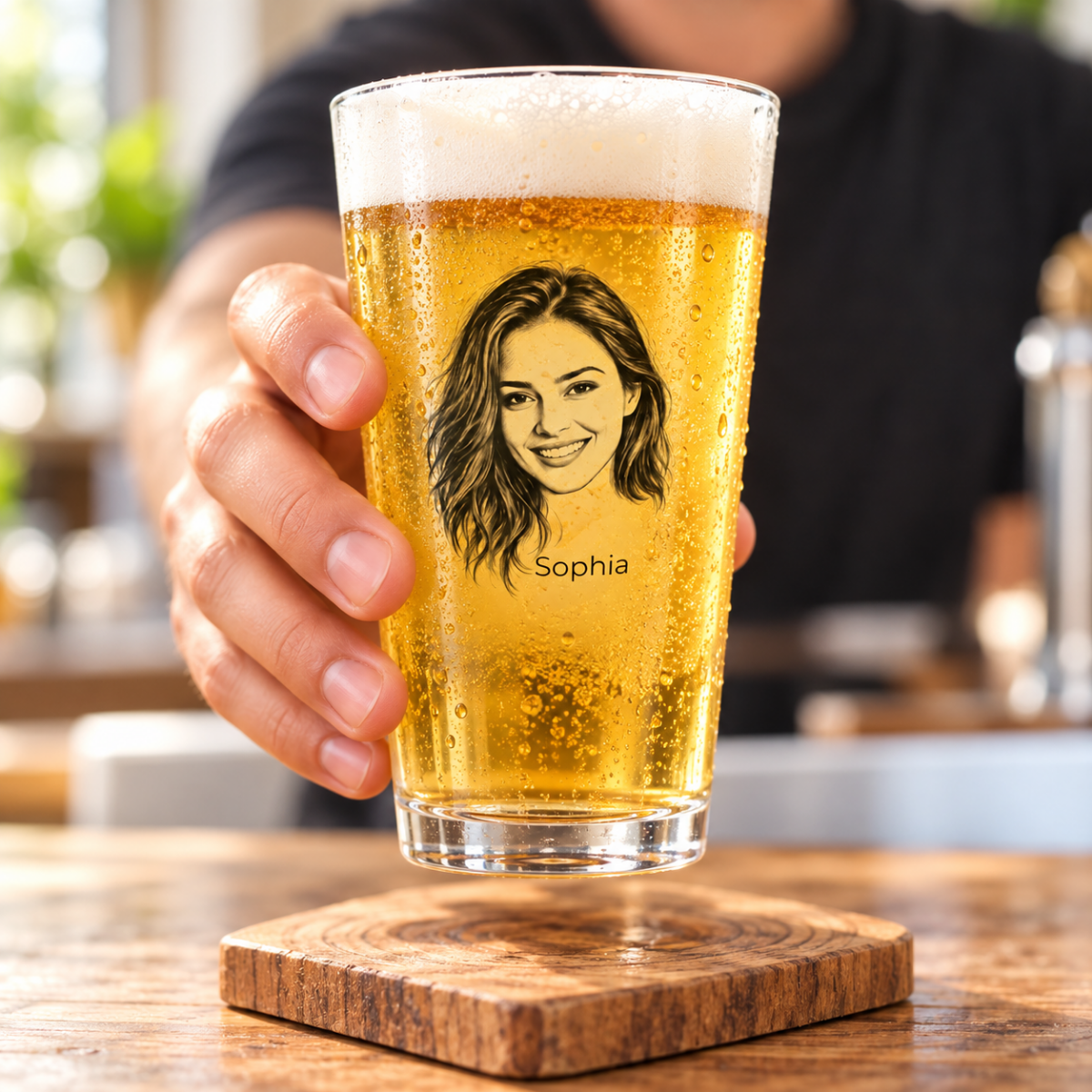 custom photo beer glasses using your photo + name custom photo beer glasses using your photo + name