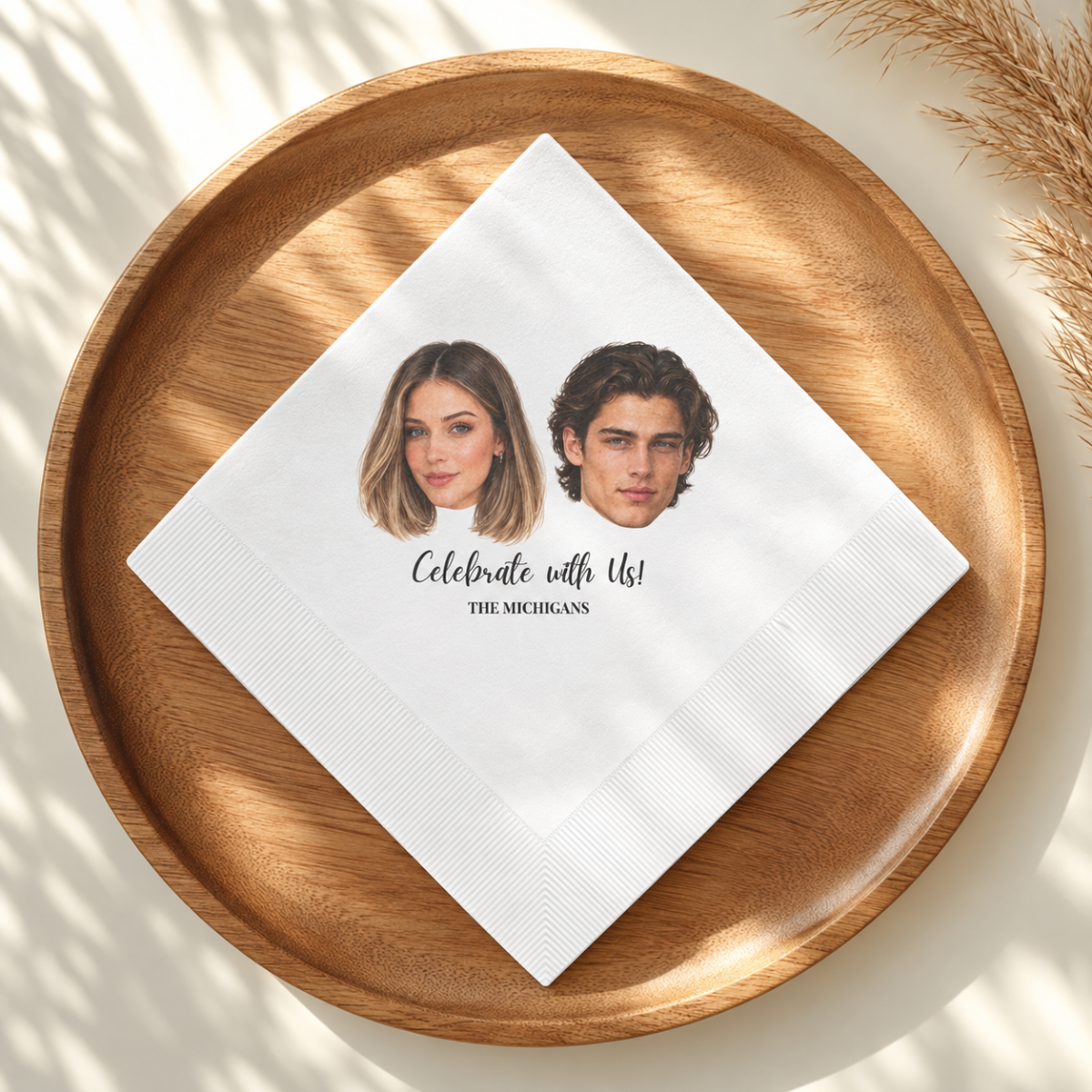 custom photo cocktail napkins using your photo + name custom photo cocktail napkins using your photo + name