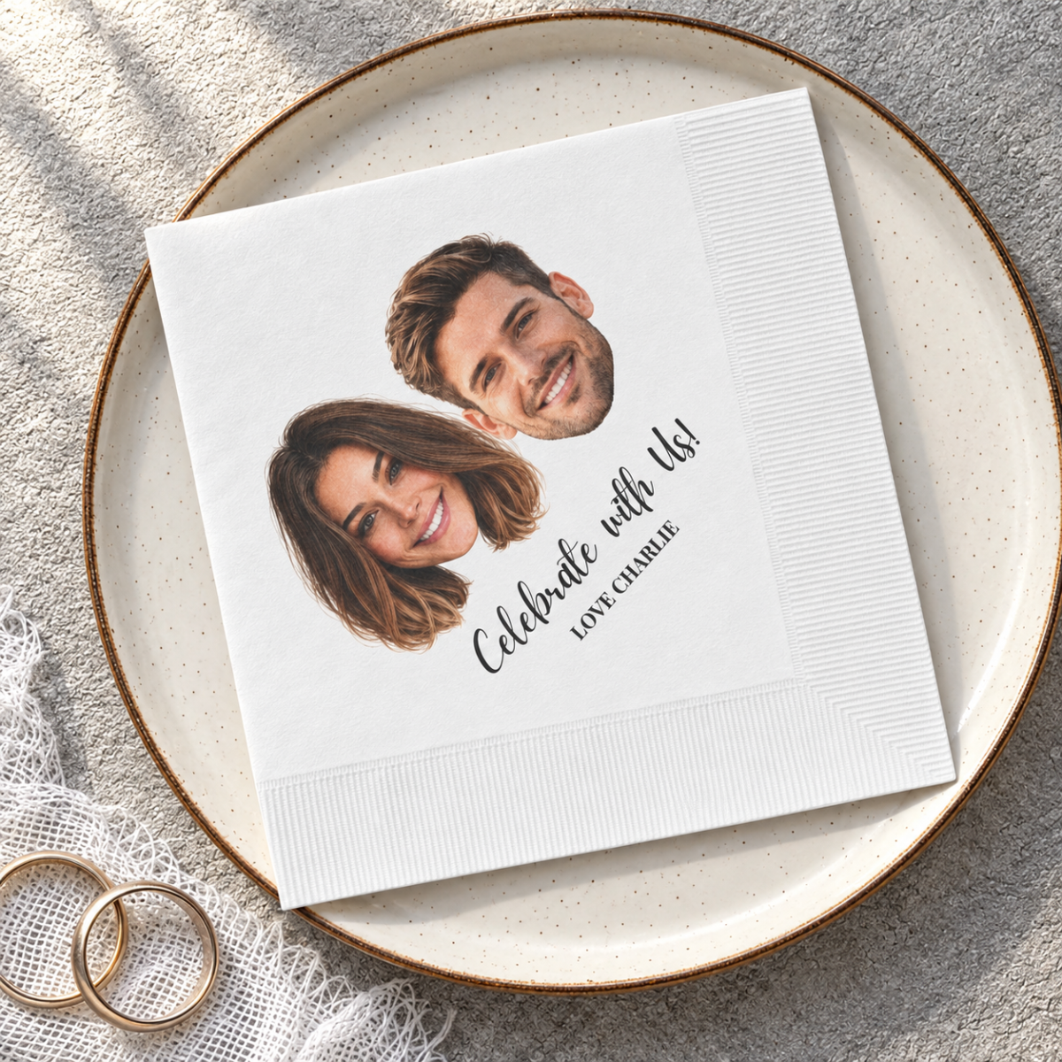 custom photo cocktail napkins using your photo + name custom photo cocktail napkins using your photo + name