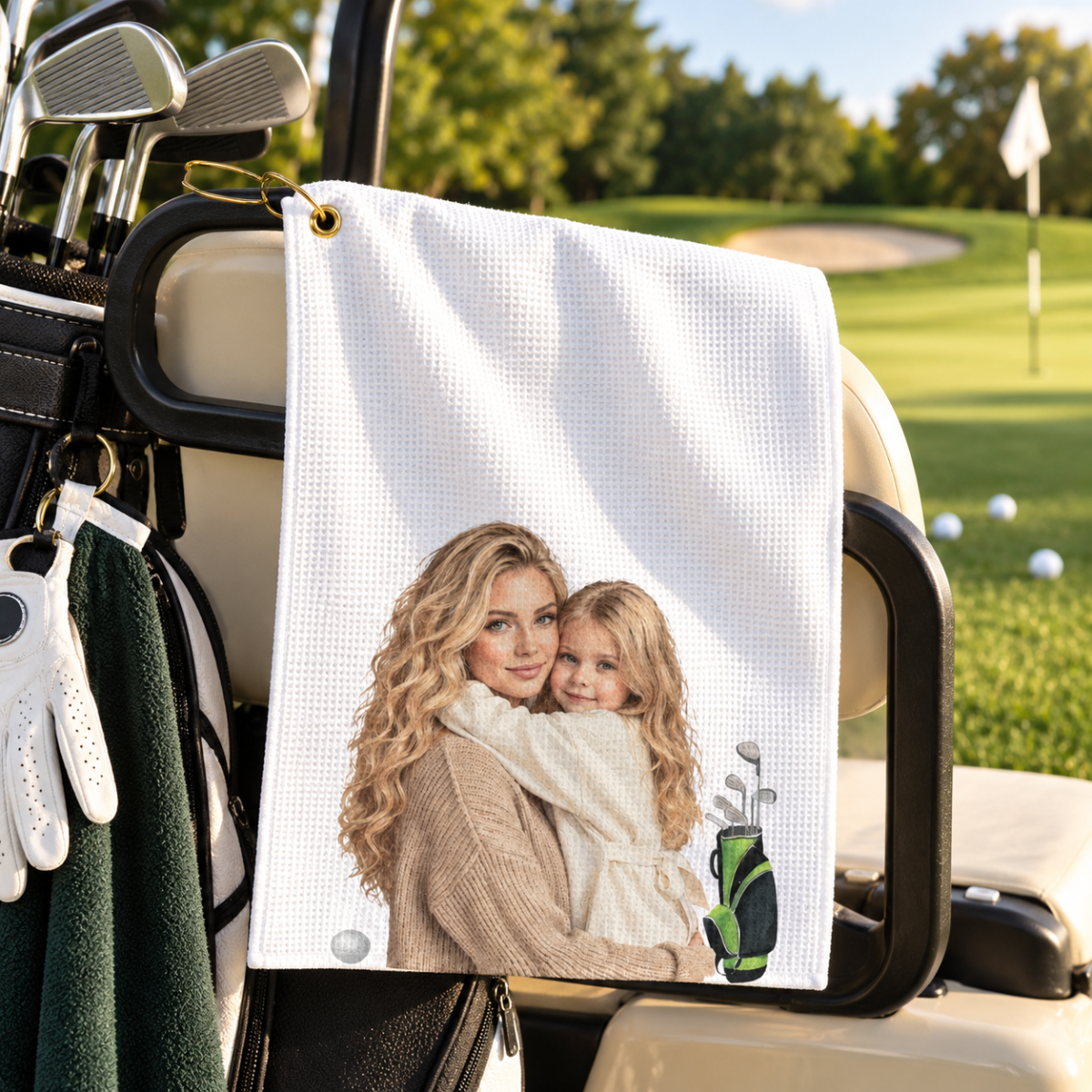 custom photo golf towel using your photo + name custom photo golf towel using your photo + name