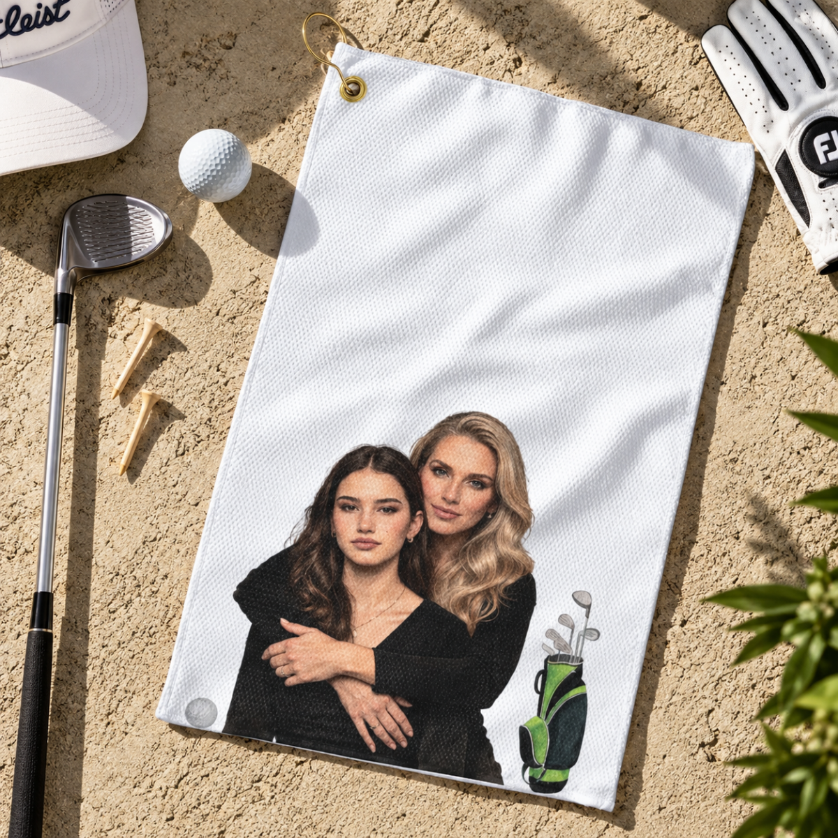 custom photo golf towel using your photo + name custom photo golf towel using your photo + name