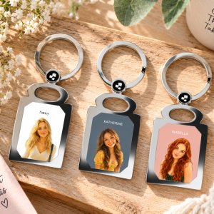 custom photo keychai, using your photo + name