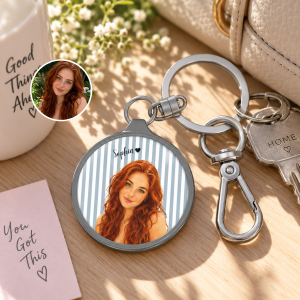 custom photo keychain using your photo, name