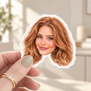 custom color photo sticker using your photo