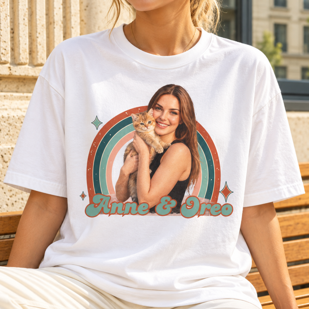 custom comfort colors vintage retro photo shirt your photo + name custom comfort colors vintage retro photo shirt your photo + name