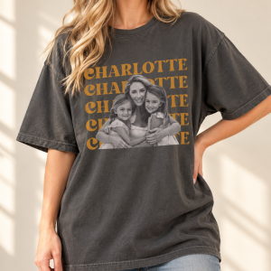custom comfort colors photo retro t shirt using photo + name